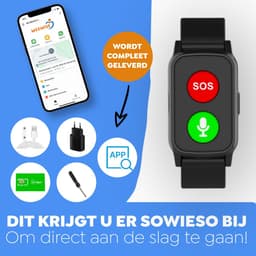 Weewise WS69 - GPS Horloge Senior - Smartwatch voor Ouderen - Persoonlijke alarmen - alarm horloge ouderen - GPS Horloge Alzheimer - Valdetectie — thumbnail 5