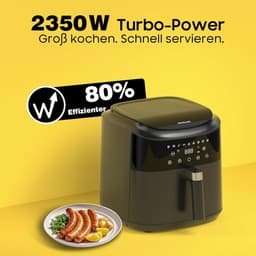 Grote heteluchtfriteuse XXL 9 liter met 9 programma's en LED-display — thumbnail 2