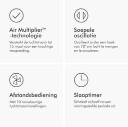 Torenventilator - Vloerventilator - Kamers Verkoelen - Bladloos Ontwerp - 10D x 10B x 10H mm - Wit — thumbnail 2