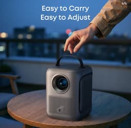 soundcore Nebula P1i Intelligente projector met wifi en bluetooth - Draaibare luidspreker - Dolby 2.0 audio - 380 ANSI lumen - Full HD 1080P - 10W dual stereo - GTV - Draagbaar — thumbnail 2