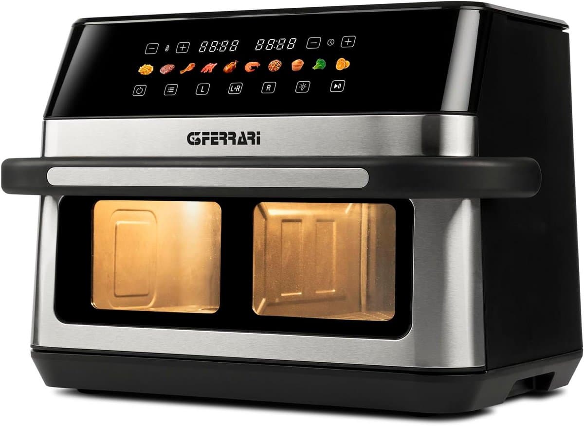 Dubbele Airfryer XXL met 12L Inhoud en 10 Programma s — afbeelding 1