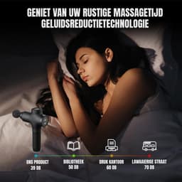 SCH® Massage Gun Professioneel - Massage Gun - Zwart - 18cm x 7cm x 25 cm — thumbnail 2