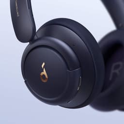 soundcore Q30 by Anker Bluetooth-hoofdtelefoon - Hybride actieve geluidsisolatie - Individuele modi - Hi-Res geluid - EQ in app - 40h batterij - Comfortabele grip - Verbinding van 2 apparaten - Blauw — thumbnail 4