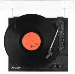 Retro platenspeler met platenkoffer - Fenton RP165B - Met Bluetooth en speakers - Zwart — thumbnail 5