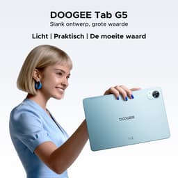 DOOGEE Tab G5 - Tablet - 20GB + 128GB (2TB TF) - 4G LTE - Android 16 - 10 inth 120Hz IPS HD - Unisoc T7200 - 7500mAh - 2 Lautsprecher - Widevine L1 - Face ID - GPS - Blauw — thumbnail 5