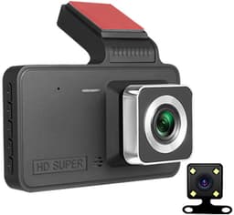 Verbeter de rijveiligheid met dashcams - Nieuwe dashcams voor en achter, dashcams voor voertuigen voor en achter, Ring-autocamera met 360 graden opname voor en achter (A - GEEN TF-kaart) — thumbnail 1
