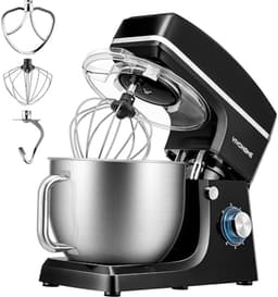 7.5 Quart 660W 6-Speed Stand Mixer - Zwart — thumbnail 1