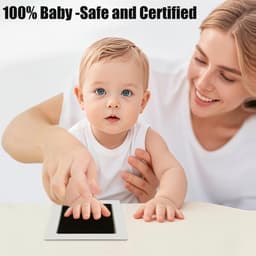 4-pack inktloze baby hand- en voetafdrukset, Clean Touch inktkussenset voor pasgeborenen en huisdieren, hondenpoot- en neusafdrukset — thumbnail 5