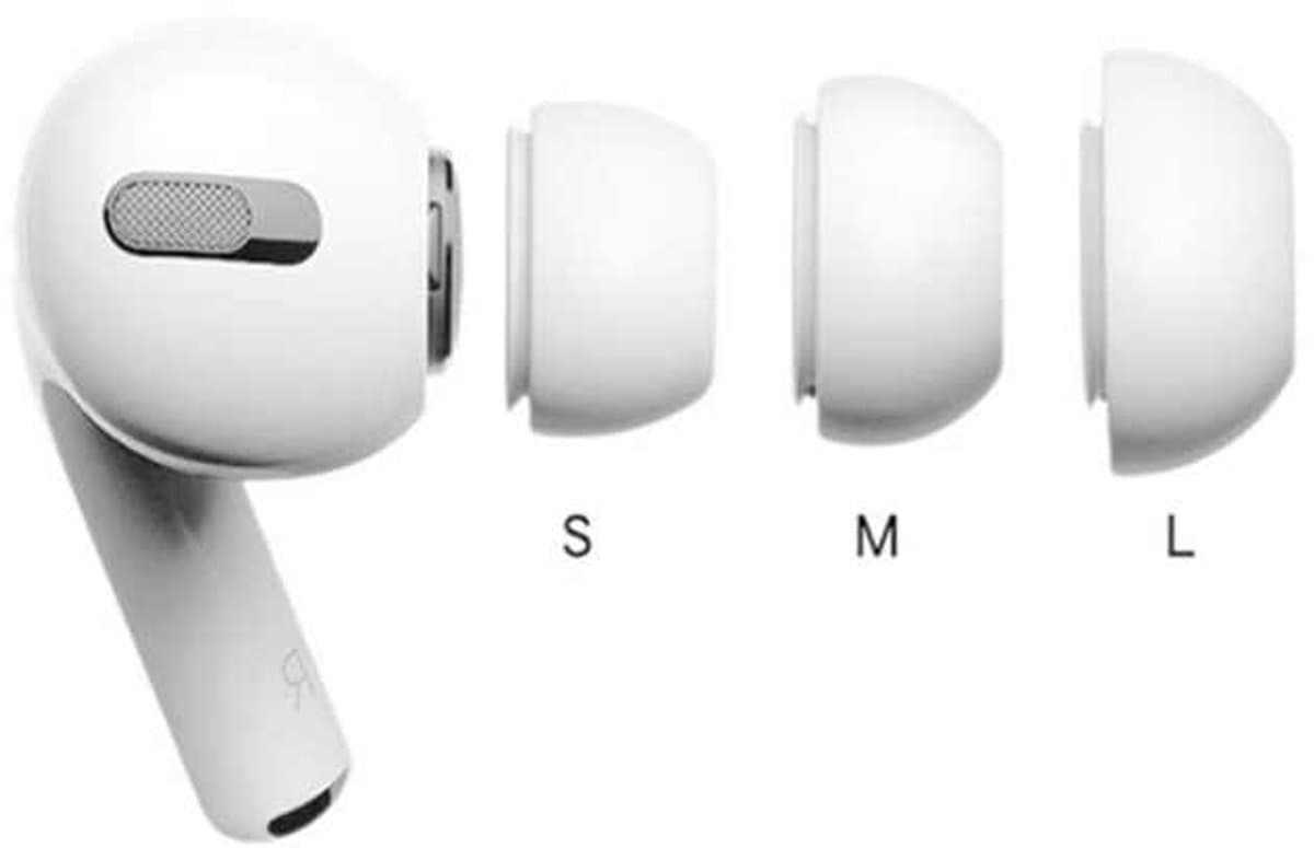 Jonyx - Dopjes geschikt voor Airpods pro - Vervangende oordopjes - Siliconen - 3 maten (S/M/L) - 1 paar van elke maat — afbeelding 1