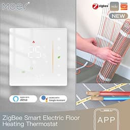 Zigbee Slimme Thermostaat voor Vloerverwarming - Digitaal en Programmeerbaar, Compatibel met Alexa en Google Home — thumbnail 3