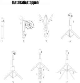 Thuys – Beamer Statief – Beamer Beugel – Projector Statief – 40 x 15 x 7cm – Zwart — thumbnail 5