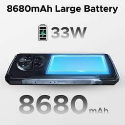 DOOGEE V40 Pro 5G-Outdoor Smartphone-Robuuste Smartphone- Dimensity 7300 -36 GB RAM+ 512 GB ROM-Android 14 - 8680 mAh/33 W-6,78 inch FHD+ 120 Hz-Zilver-IP68 Water Stofbestendig- 200 MP + 32 MP camera-NFC-GPS-Blauw — thumbnail 4