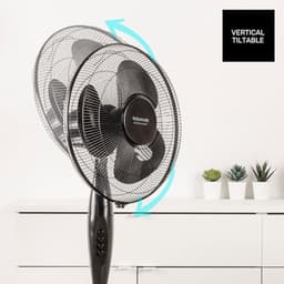 Elegante Statiefventilator met Oscillerend Systeem | 40 cm | 3 Snelheden | Verstelbare Hoogte | Handmatig Kantelbaar | Draaghandvat — thumbnail 5