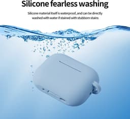 Coverup Hoesje - Geschikt voor AirPods Pro 3 Hoesje - Coverup Siliconen AirPods Case met Sleutelhanger - Zwart — thumbnail 5