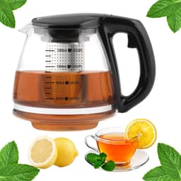Berretti Martibello Glazen Theepot met Zetgroep 1,5L - Elegant & Stevig — thumbnail 3