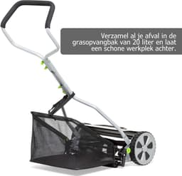 VIN® Grasmaaier Handmatig – Handmaaier Met 20 liter Opvankzak – Grasmaaiers – Grastrimmers Met 4 Posities – Kooimesmaaier – Gazon Verfraaier — thumbnail 3