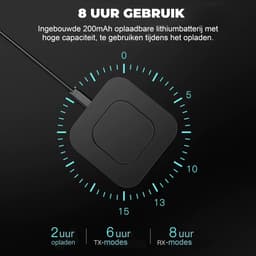 Kbstronics bluetooth transmitter & receiver 2 in 1 - Bluetooth 5.0 en bedraad 3,5 mm jack - Bluetooth Ontvanger - Bluetooth Zender - Bluetooth Transmitter - Bluetooth Receiver — thumbnail 3