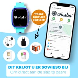 Wiesba WB15 - smartwatch kinderen - gps horloge kind - kinderhorloge bellen - gps tracker kinderhorloge - kinderhorloge met gps - kinderhorloge - Blauw — thumbnail 4