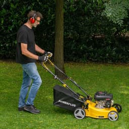 Powerplus benzine Grasmaaier POWEG60220 - 410 mm Ø en 132 cc, tuintoestel op benzine, met grasopvangsysteem en mulchfunctie — thumbnail 2