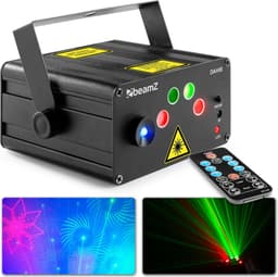 Party laser - BeamZ Dahib laser lichteffect met rode & groene laser + blauwe LED — thumbnail 1