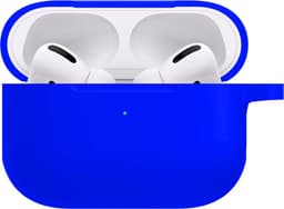 Hoesje - Geschikt voor Apple AirPods Pro 2 - met Clip - Siliconen Hoes - Silicone Case Cover - Blauw — thumbnail 1