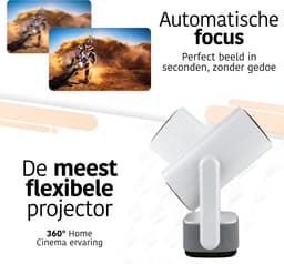 Alles-in-één Mini Beamer - met 4K-ondersteuning - iOS & Android - Mini Projector - Zwart - Proun — thumbnail 5