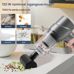 EXCITAT Handheld stofzuiger - Autostofzuiger - Draadloze autostofzuiger - 3 in 1 - Met 2 HEPA filters - Voor auto, kantoor en thuis — thumbnail 2
