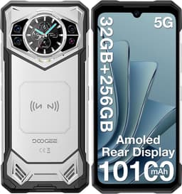 DOOGEE S200 5G - Robuuste Smartphone - Robuuste Telefoon - Android 14 - 32GB RAM + 256GB ROM/2TB TF - 10100 mAh/33W - 6,72 inth + 120Hz - 100MP+20MP Nachtzichtcamera-Zilver — thumbnail 1