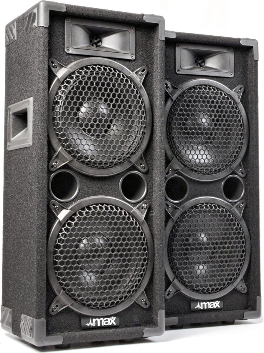 SkyTec MAX28 disco speakerset 2x 8 1600W — afbeelding 1