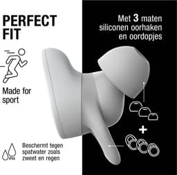 Fresh 'n Rebel Twins Move - Sport Oordopjes - Draadloos - Waterdicht IPX4 – 30 uur Speeltijd - Ice Grey — thumbnail 2