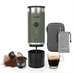 Zenergy - Draagbaar Koffiezetapparaat - Draagbare Koffiemachine - Cups en Gemalen Koffie - Espressomachine — thumbnail 1