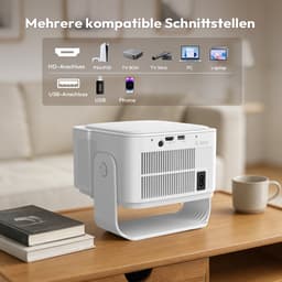 XGODY Gimbal 7 Smart Projector - 900 ANSI Lumen Full HD 1080P, Android 14.0, WiFi 6, Auto Focus, 10W Lautsprecher - Draadloze Beamer voor Binnen en Buiten — thumbnail 5