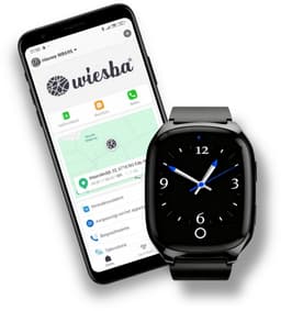 Wiesba WB70S - GPS Horloge Senior - Smartwatch voor Ouderen - Persoonlijke alarmen - alarm horloge ouderen - GPS Horloge Alzheimer - Valdetectie — thumbnail 1
