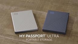 Draagbare 2TB harde schijf met 256-bit hardwareversleuteling en automatische back-up software — thumbnail 2