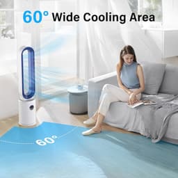 Stille torenventilator met 3 snelheden en 60° oscillatie, met LED-display en timer — thumbnail 3