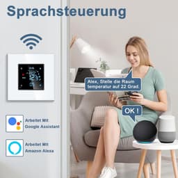 Slimme Inbouw Thermostaat met Sensor voor Vloerverwarming en Boiler | Wifi & Spraakbesturing — thumbnail 5