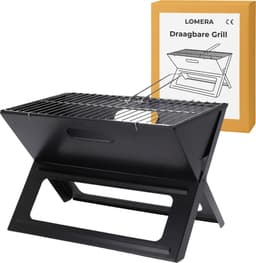 Lomera Opvouwbare Barbecue - Inklapbare Barbecue - Draagbare Barbecue - Houtskool Barbecue - Camping Barbecue - Strand Barbecue - Park Barbecue - Praktische Vorm - BBQ Opvouwbaar - Opvouwbare BBQ Camping — thumbnail 2