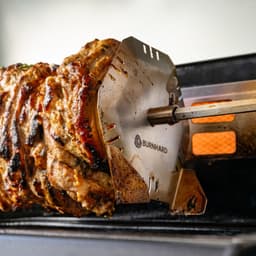 BURNHARD® RVS Spiesjes-Rondel, 6 XL-spiesen, gelijkmatige garing, vaatwasserbestendig, universeel aanpasbaar, ideaal voor Döner & Gyros, compatibel met draaispies – Luxe BBQ-accessoire — thumbnail 5