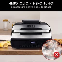 XXL Heteluchtfriteuse Combi met Grillpan - 6L Capaciteit en 6 Kookstanden - 1800W — thumbnail 3
