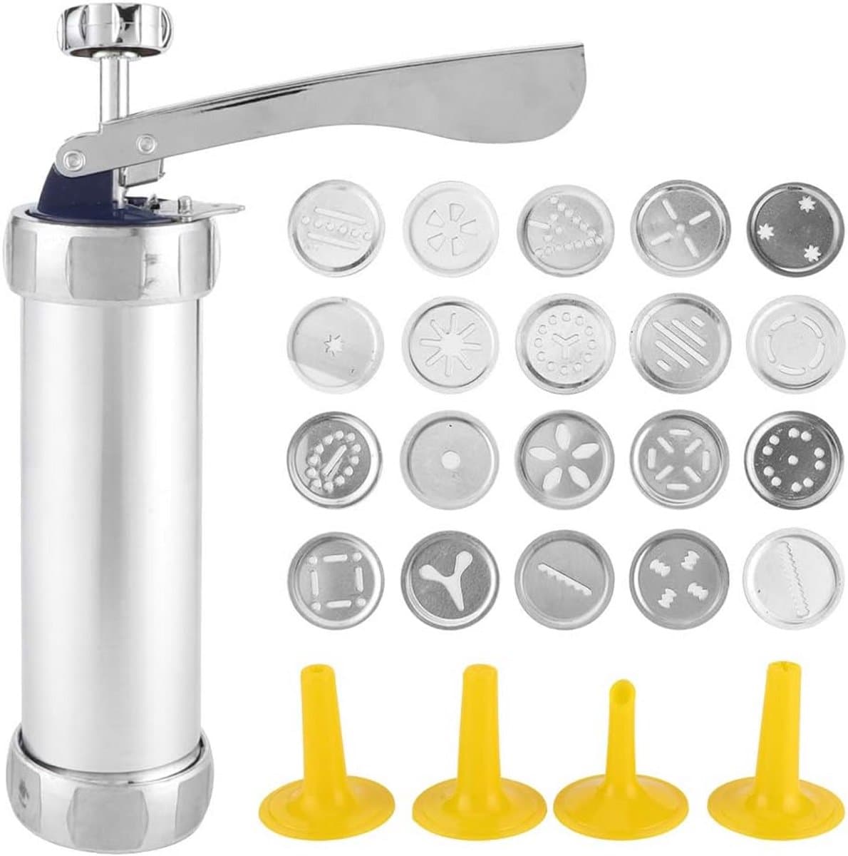 Cookie Press Cutter Maker met 20 Koekjesvormen en 4 Sproeiers — afbeelding 1