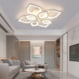 Moderne Dimbare LED Plafondlamp met Afstandsbediening - Decoratieve Verlichting voor Woonkamer, Slaapkamer en Keuken — thumbnail 4