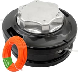 M10 x 1.25 Left Handed Automatische Universele Draad Vervanging Grasmaaier Dual 2 Line Spoelkop met 15m 2.4mm Strimmer String Cord - Tuingereedschap - Accessoires — thumbnail 1