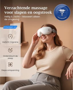 Bob and Brad EyeOasis 2 Eye Massager with Heat Function, Compression and Music, Foldable Rechargeable Eye Massager, Eye Therapy to Relieve Eye Pain, Improve Dry Eyes and Sleep — thumbnail 3