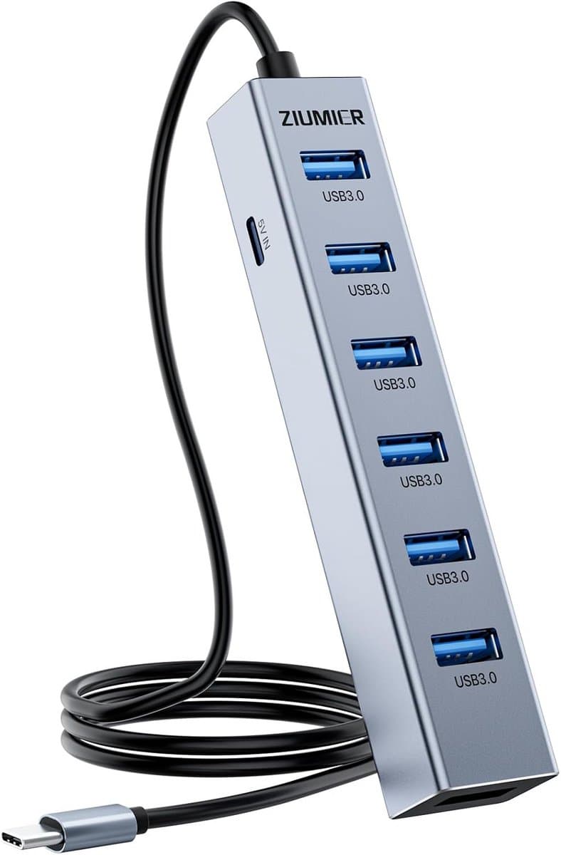 USB Hub met 7 Poorten voor Snelle Dataoverdracht — afbeelding 1