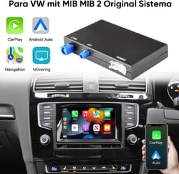 JUNSUN Draadloze CarPlay/Android Auto Decoder Box Geschikt voor VW Golf 7 Passat B8 Polo Tiguan MIB1 MIB2 — thumbnail 1