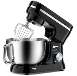 ACEP Elecktrische keukenmixer - 4.5 L - Keukenmachine - Zwart - Keukenrobot - 1000W - Keukenmixer met mengkom - RVS - 8 Snelheden — thumbnail 1