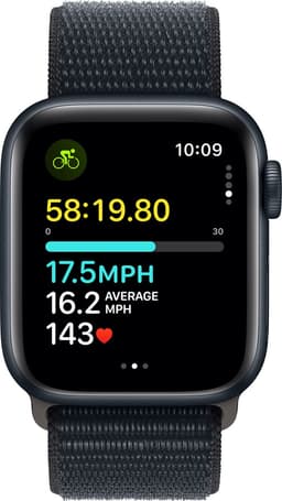 Apple Watch SE - 40mm - Midnight Aluminium Case with Midnight Sport Loop — thumbnail 4