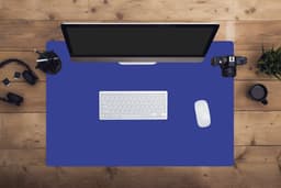 Muismat - Muismat xxl - Mousepad - Muismat blauw - Blauw - Effen - Muismat xl - Gaming muismat - 90x60 cm - Bureau onderlegger - Bureaumat - Muismat xxl blauw - Muismatten — thumbnail 3