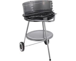 Houtskool Barbecue op Wieltjes met Aanpasbaar Rooster