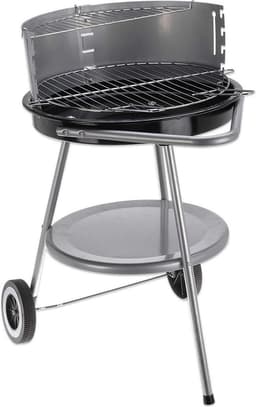 Houtskool Barbecue op Wieltjes met Aanpasbaar Rooster — thumbnail 1